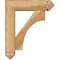 Ekena Millwork Westlake Arts and Crafts Rough Sawn Bracket w/ Offset Brace, Western Red Cedar, 6"W x 20"D x 24"H BKT0604X20X24WTL03RWR - alternate 3